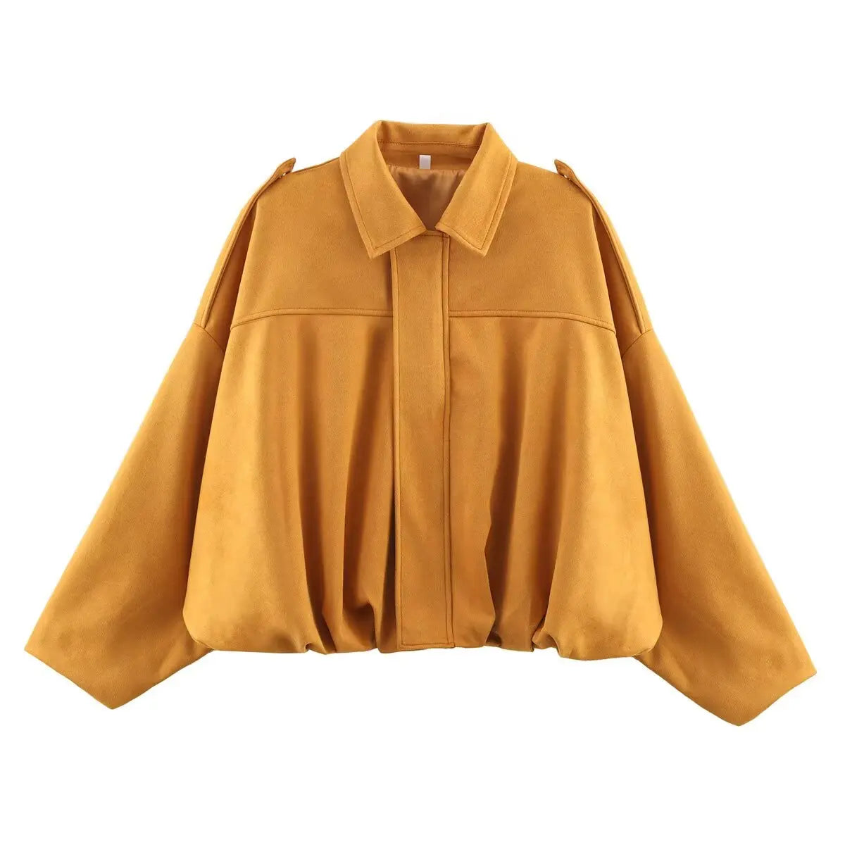 Chic Suede Bomber Jacket for Women - Spring Fashion