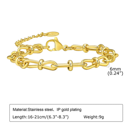 Elegant Gold Cuban Link Bracelet for Women
