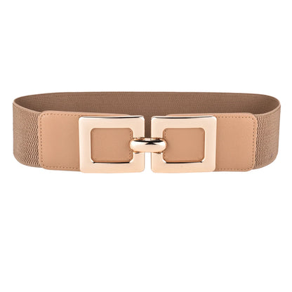Elegant Wide Elastic Waist Belt for Women