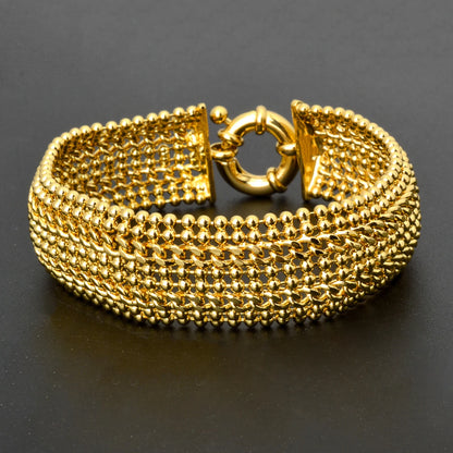 18k Gold Plated Unisex Miami Curb Bracelet