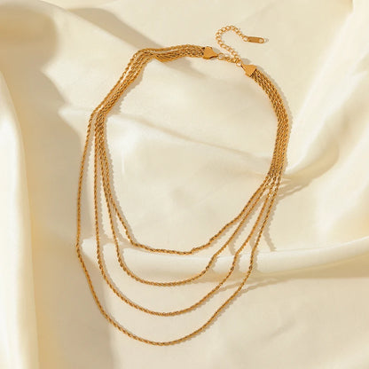 EILIECK Stainless Steel Women's Necklace - Bold & Waterproof