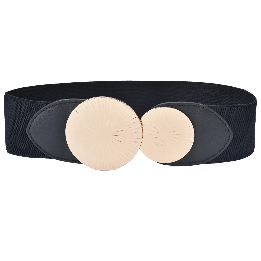 Elegant Wide Elastic Waist Belt for Women