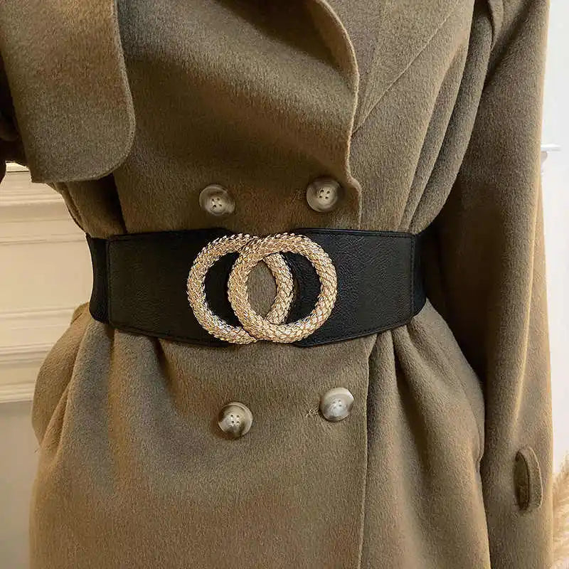 1gcs cinto decorativo feminino casaco largo combinando vestido simples versátil cintura cincher solto cinto elástico adequado para