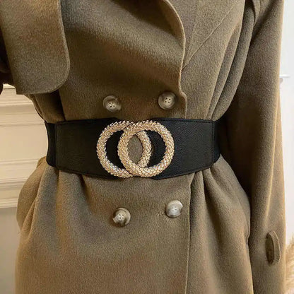 1gcs cinto decorativo feminino casaco largo combinando vestido simples versátil cintura cincher solto cinto elástico adequado para