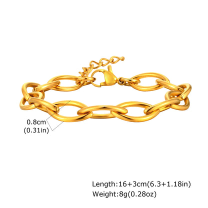 Elegant Gold Cuban Link Bracelet for Women