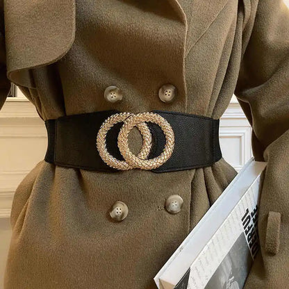 1gcs cinto decorativo feminino casaco largo combinando vestido simples versátil cintura cincher solto cinto elástico adequado para