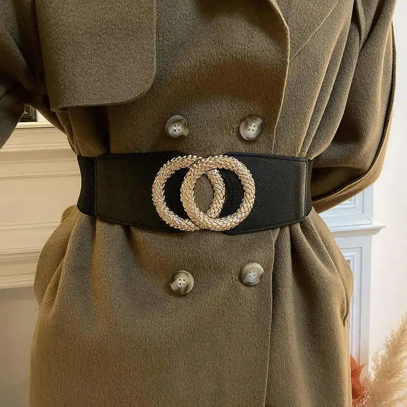 1gcs cinto decorativo feminino casaco largo combinando vestido simples versátil cintura cincher solto cinto elástico adequado para