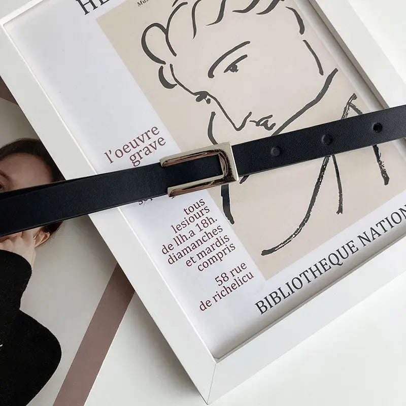 Elegant Slim Waist Belt for Versatile Women's Fashion