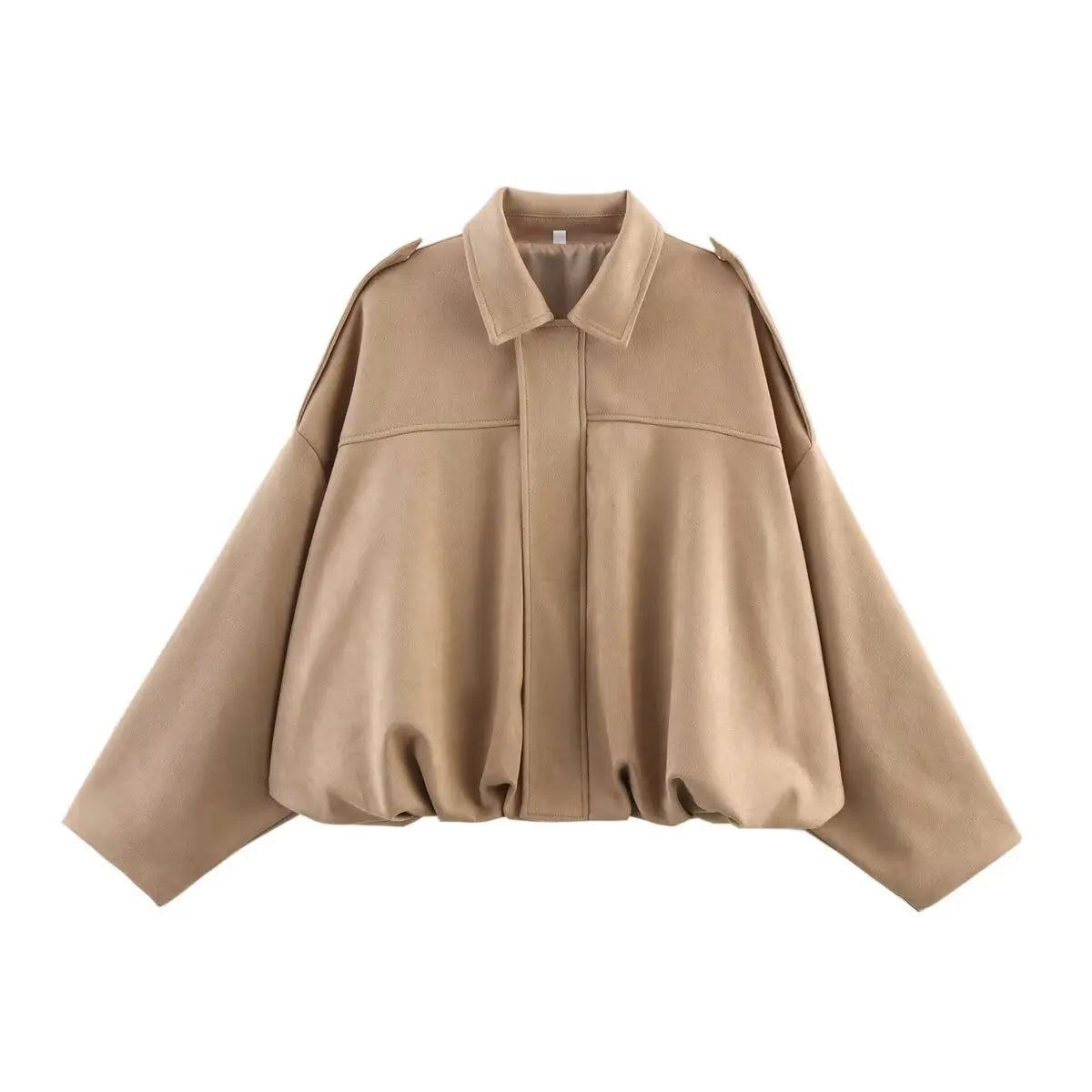 Chic Suede Bomber Jacket for Women - Spring Fashion