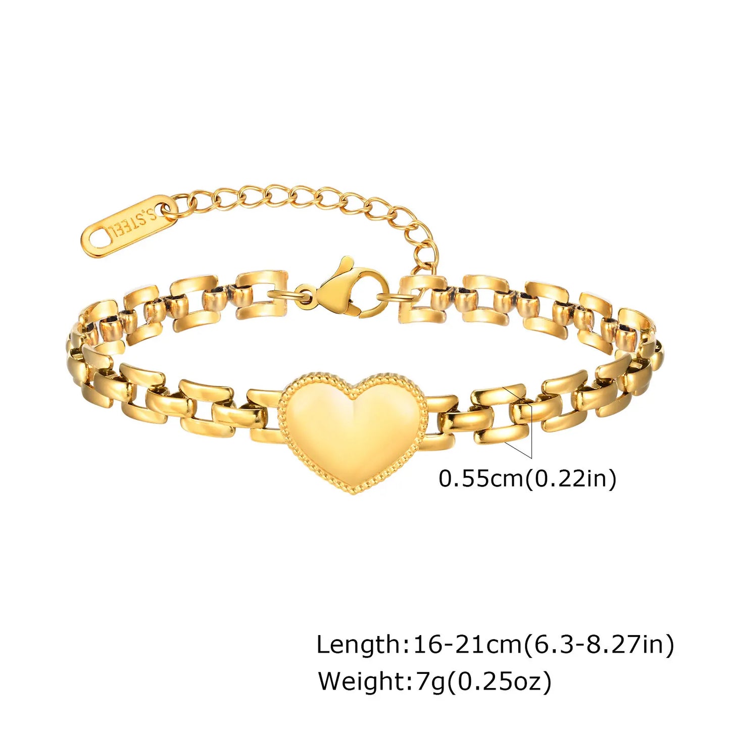 Elegant Gold Cuban Link Bracelet for Women
