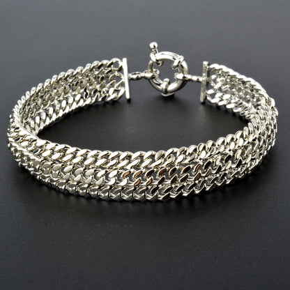 18k Gold Plated Unisex Miami Curb Bracelet