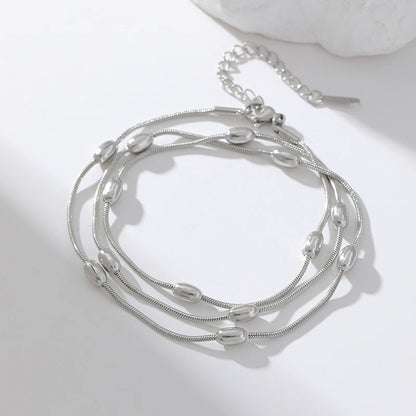 Eilieck Gold-Plated Stainless Steel Charm Bracelet