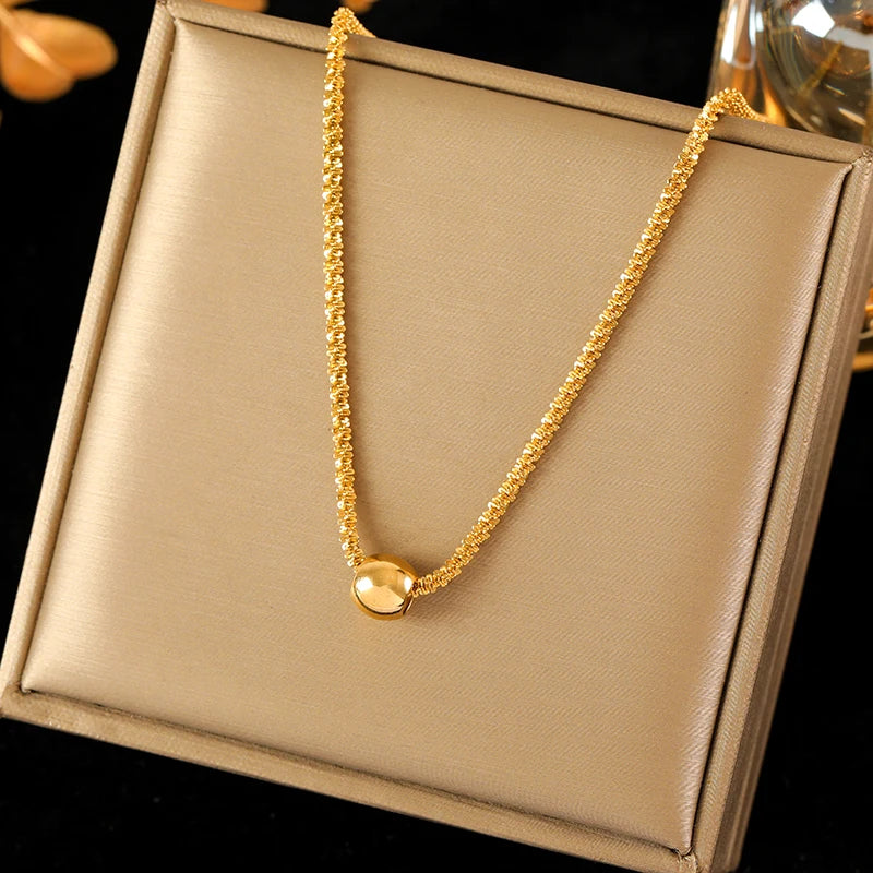 EILIECK Stainless Steel Women's Necklace - Bold & Waterproof