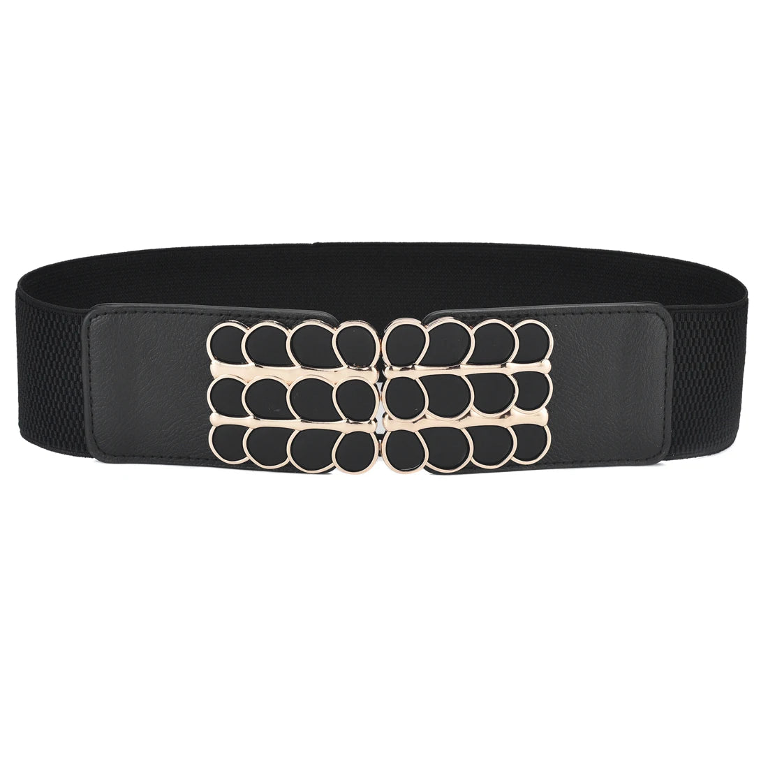 Elegant Wide Elastic Waist Belt for Women