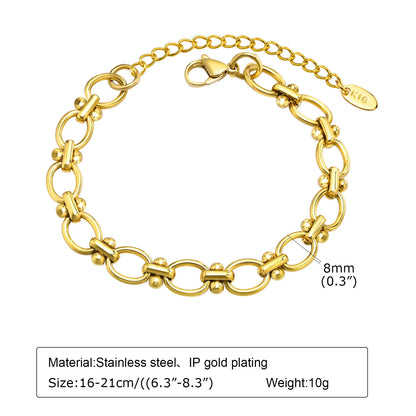 Elegant Gold Cuban Link Bracelet for Women
