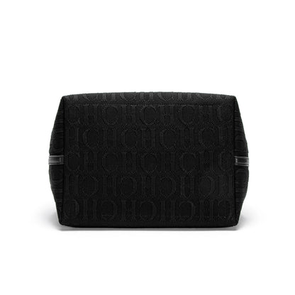 Chch sacola nova grande capacidade preta simples sacola de compras de malha 27*20*28cm