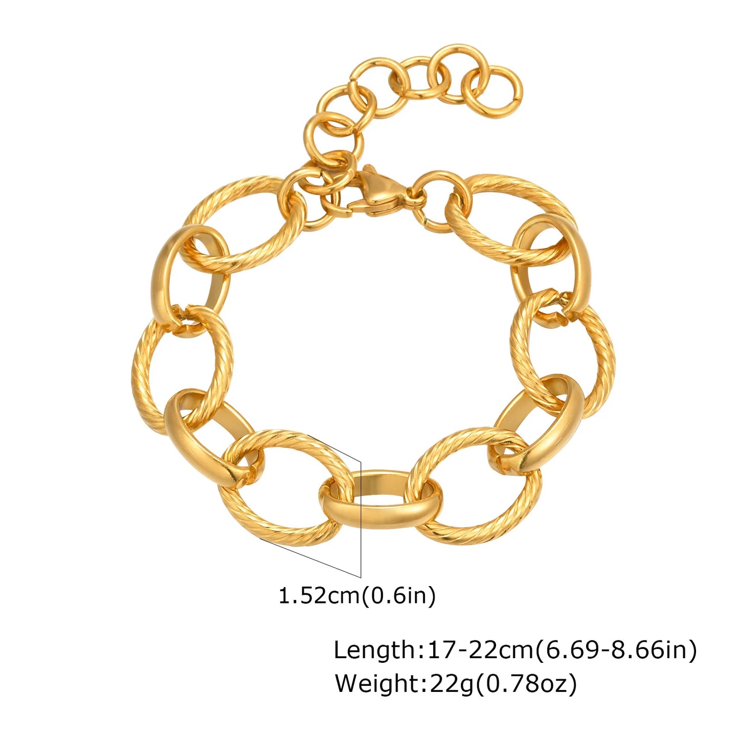 Elegant Gold Cuban Link Bracelet for Women