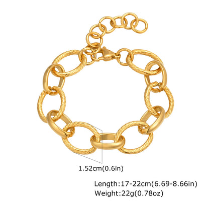 Elegant Gold Cuban Link Bracelet for Women