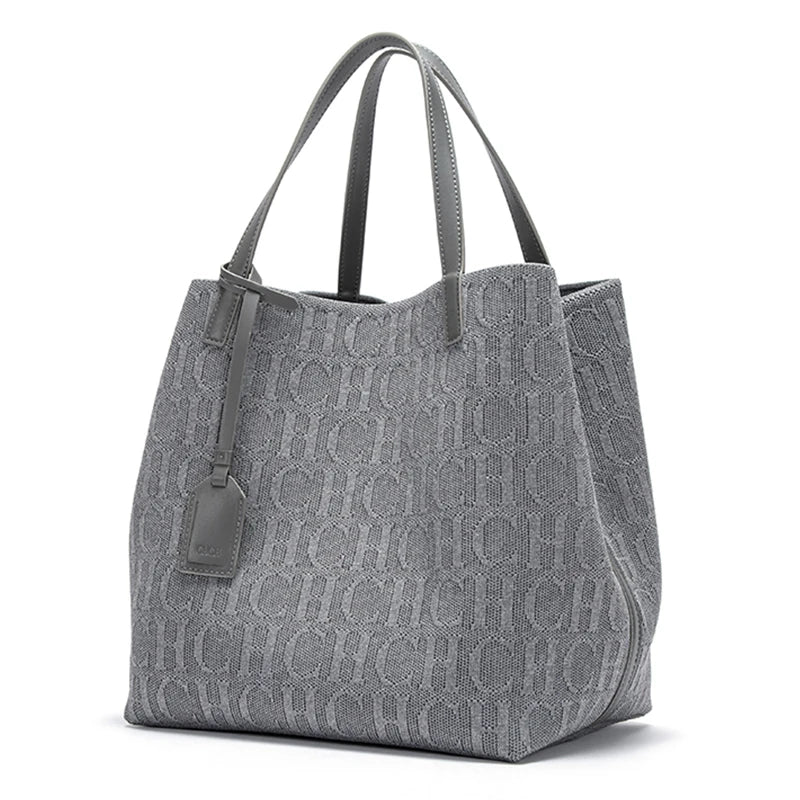 Elegant Black Mesh Tote Bag - Spacious & Stylish