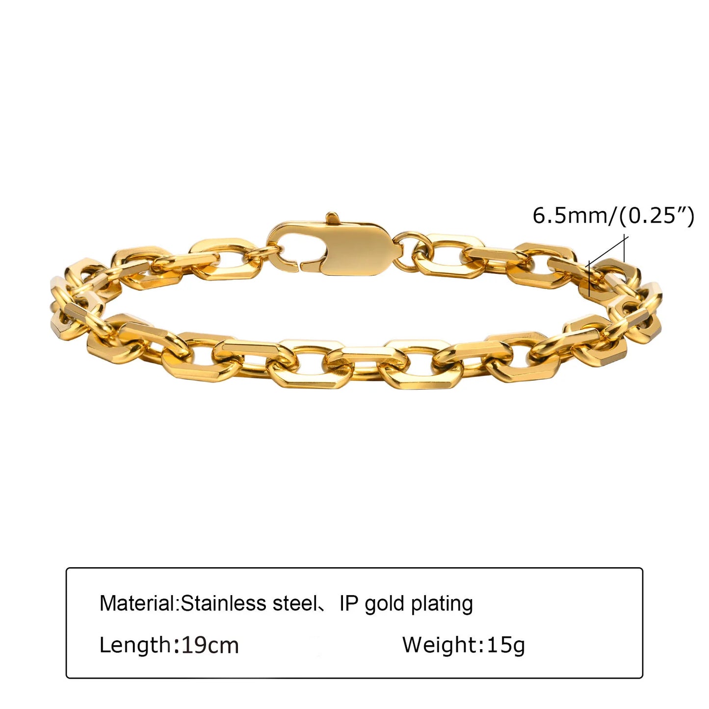 Elegant Gold Cuban Link Bracelet for Women
