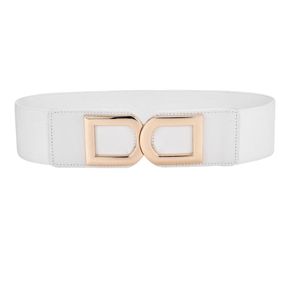 Elegant Wide Elastic Waist Belt for Women
