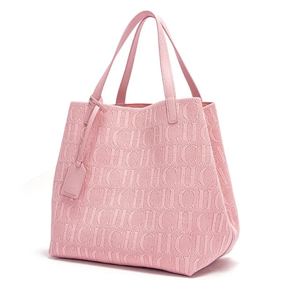 Elegant Black Mesh Tote Bag - Spacious & Stylish