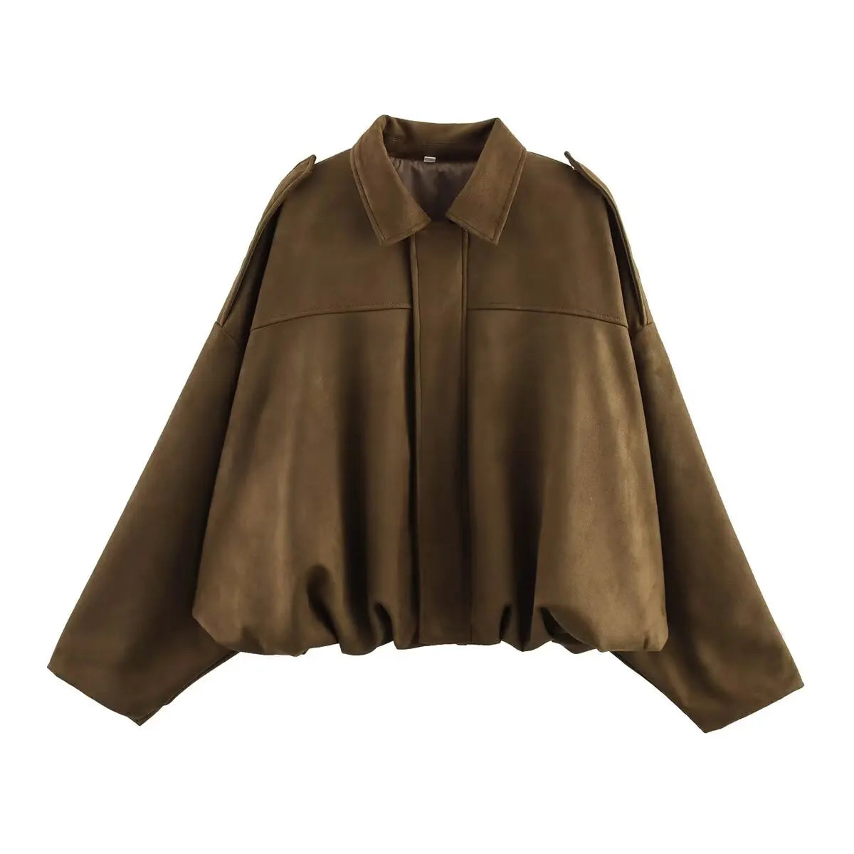 Chic Suede Bomber Jacket for Women - Spring Fashion