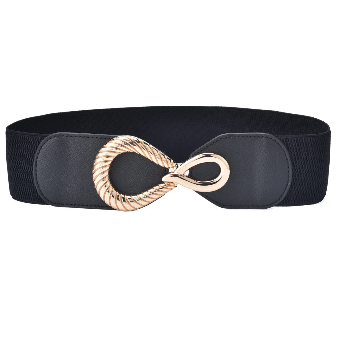 Elegant Wide Elastic Waist Belt for Women