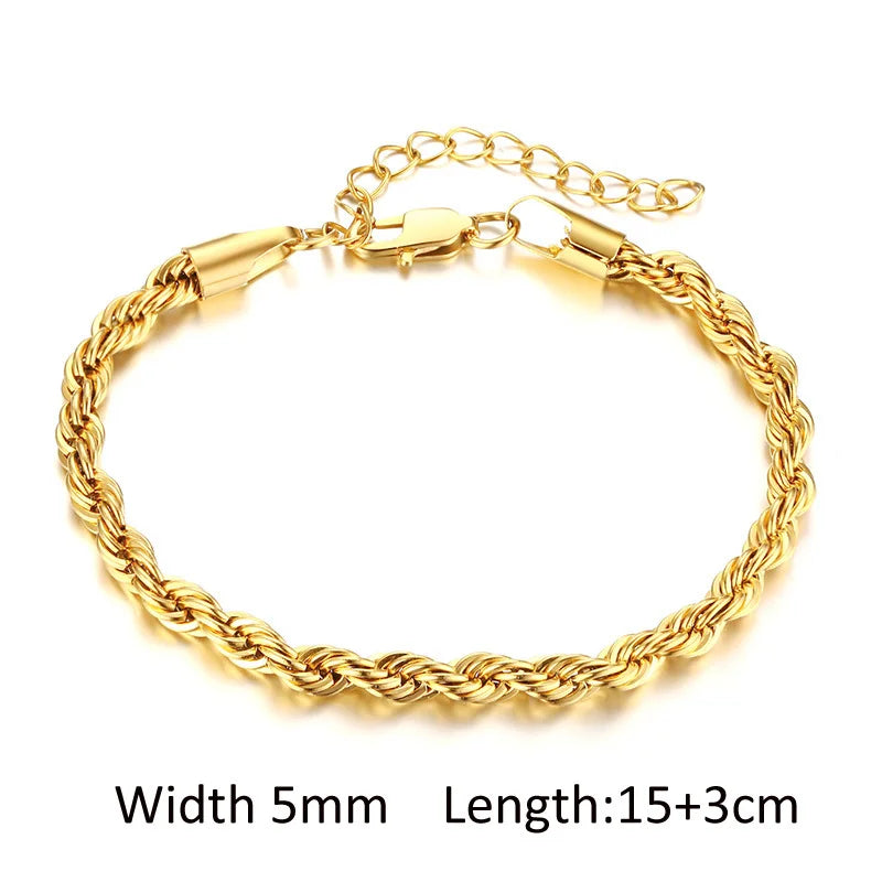 Elegant Gold Cuban Link Bracelet for Women