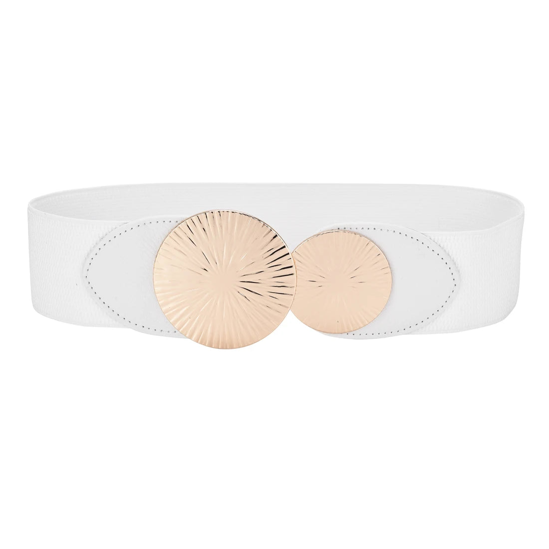 Elegant Wide Elastic Waist Belt for Women