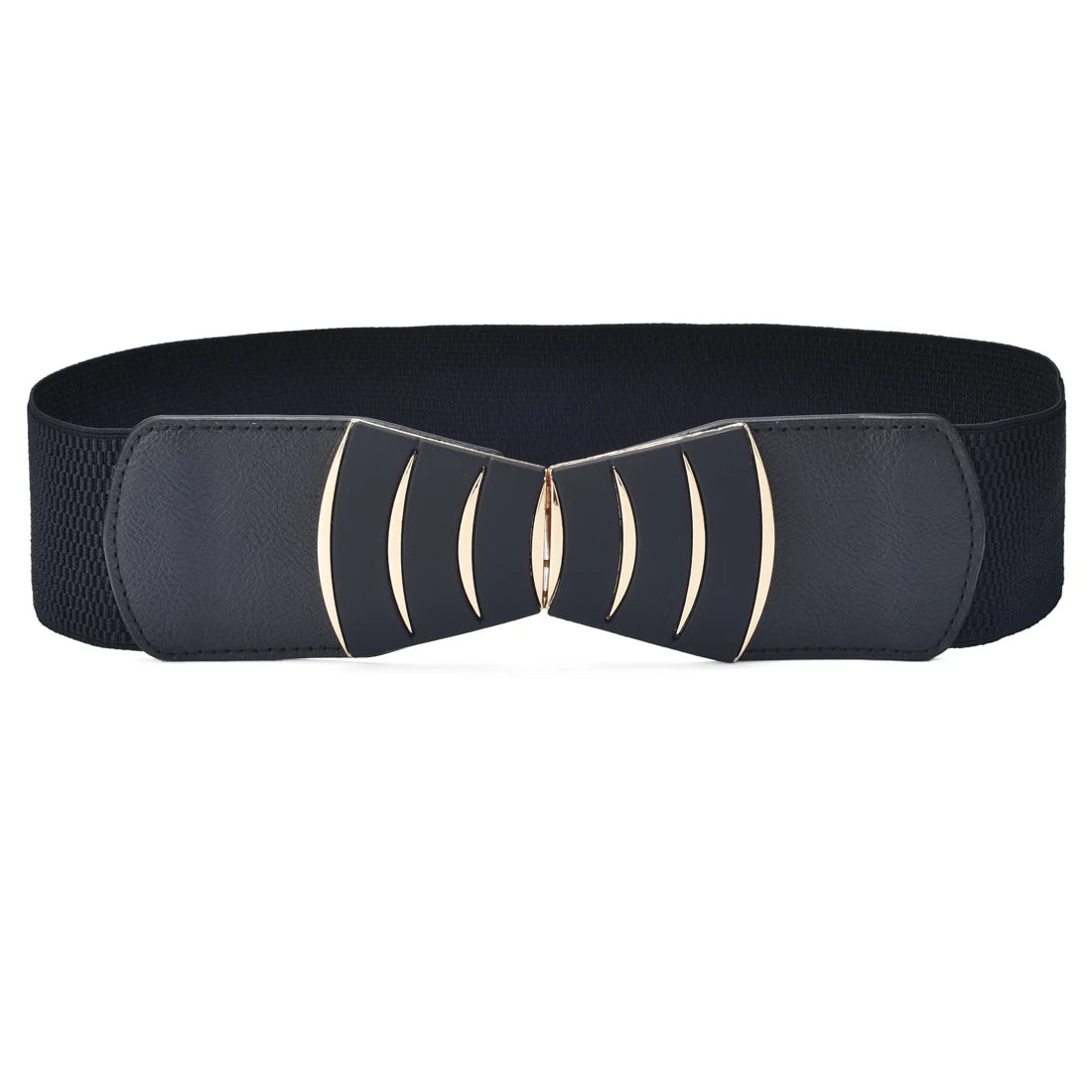 Elegant Wide Elastic Waist Belt for Women