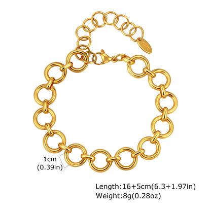 Elegant Gold Cuban Link Bracelet for Women
