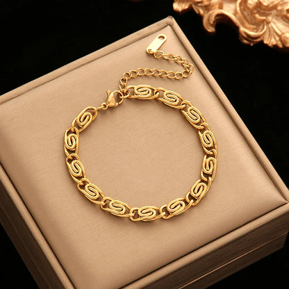 Eilieck 18K Gold Stainless Steel Jewelry Set for Women