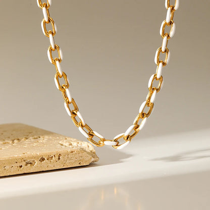 EILIECK-316L Colar De Aço Inoxidável Para Mulheres, Corrente De Pescoço Grosso, Jóias Impermeáveis, Presente De Festa, Moda Feminina, Novo