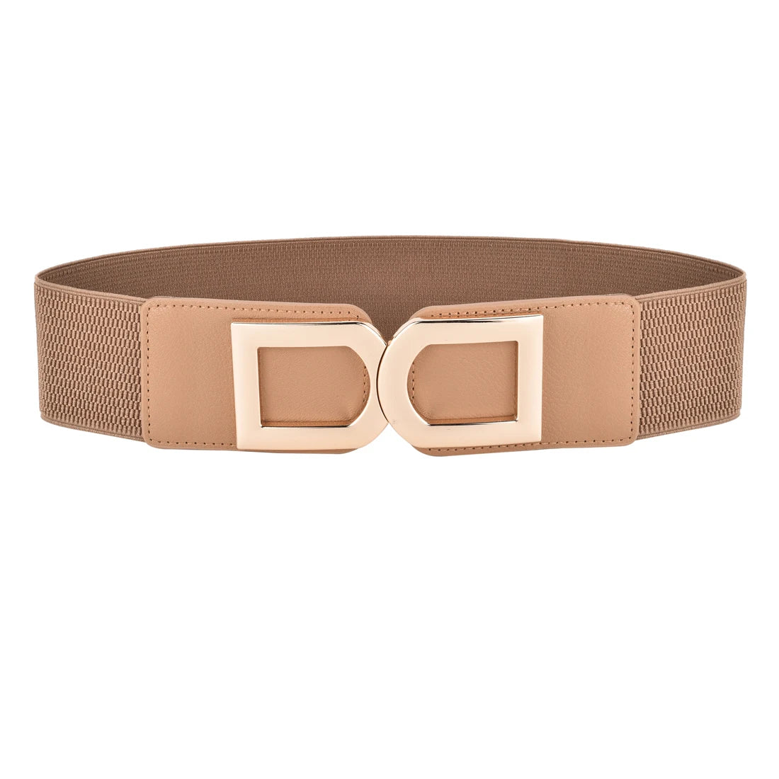 Elegant Wide Elastic Waist Belt for Women