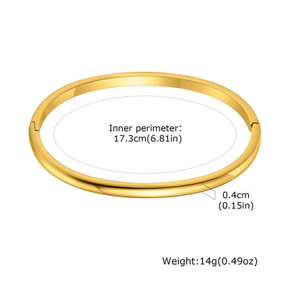 Elegant Gold-Plated Stainless Steel Bracelets for Women