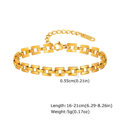 Elegant Gold Cuban Link Bracelet for Women